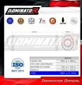 exhaust muffler DOMINATOR OVR BLACK fits the motorcycle Suzuki GSXR 1300 Hayabusa 1999   2007 2