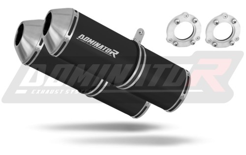 exhaust muffler DOMINATOR OVR BLACK fits the motorcycle Suzuki TL 1000 S 1997   2000 3