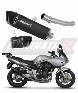 Suzuki GSF BANDIT 1200 2001 - 2005 EU-godkänd Avgas Ljuddämpare HP6 SVART
