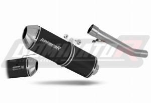 Suzuki GSXF 600 1998 - 2006 EU-godkänd Avgas Ljuddämpare OVR SVART