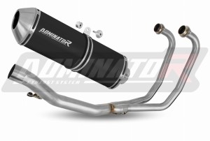 Suzuki GS 500E 1989 - 2009 Komplett avgassystem LjuddämpareOVR SVART + dB killer