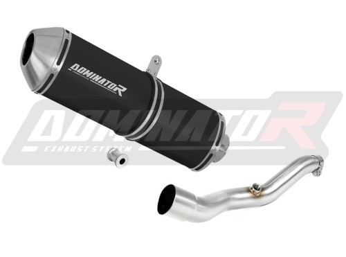 exhaust muffler DOMINATOR OVR BLACK fits the motorcycle Suzuki BURGMAN 400 2007   2016
