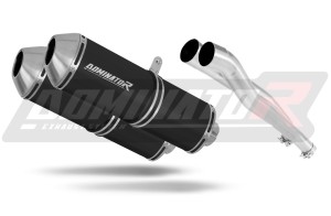 Kawasaki ZZR 1400 2006 - 2011 Avgas Ljuddämpare OVR SVART + dB killer