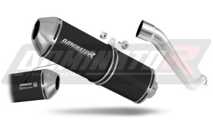 Kawasaki Z750 2004 - 2006 EU-godkänd Avgas Ljuddämpare OVR SVART