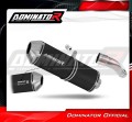 exhaust muffler DOMINATOR homologated road legal OVR BLACK fits the motorcycle Honda CBR 600F PC41 2011   2015 2