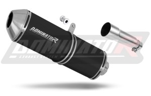 Derbi Terra Adventure 125 2008-2015 Avgas Ljuddämpare OVR SVART + dB killer