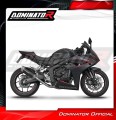 complete exhaust system with muffler DOMINATOR Full System S6 BLACK fits the motorcycle Honda CB 650 R / E Clutch 2024   2025 2