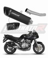 exhaust muffler DOMINATOR homologated road legal HP6 BLACK fits the motorcycle Suzuki GSF BANDIT N / S 600 1995   1999
