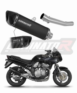 Suzuki GSF BANDIT N / S 600 1995 - 1999 EU-godkänd Avgas Ljuddämpare HP6 SVART