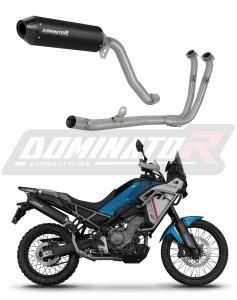 CF MOTO 450 MT 2024 Komplett avgassystem LjuddämpareMX2 SVART + dB killer