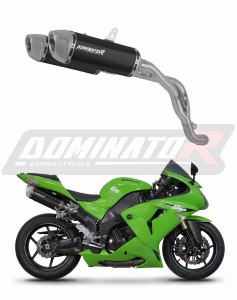 Kawasaki ZX10R 2006 - 2007 Avgas Ljuddämpare S6 SVART + dB killer
