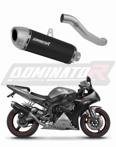 Yamaha YZF R1 1000 RN09 2002 - 2003 Avgas Ljuddämpare S6 SVART + dB killer
