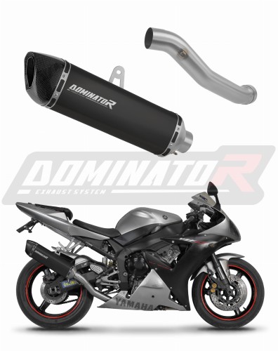 YZF R1 1000 RN09 EXHAUST Yamaha Muffler Auspuff Sportauspuff Silencer Echappement Silencieux Scarico Scarichi Escape Wydech Tłumik Carbon Tip HP6 BLACK 2002 - 2003 DOMINATOR x