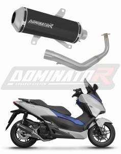 Honda NSS 125 FORZA 2017 - 2020 Komplett avgassystem LjuddämpareOV G2 SVART + dB killer