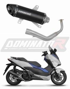 Honda NSS 125 FORZA 2017 - 2020 Komplett avgassystem LjuddämpareHP8 SVART + dB killer