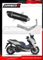 Honda NSS 125 Forza 2017 - 2020  EXHAUST Collector Manifold Full System Muffler Auspuff Sportauspuff Silencer Echappement Silencieux Scarico Scarichi Escape Wydech Tłumik HP8 BLACK Dominator Exhaust System