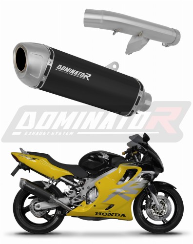 HONDA CBR 600 F4 EXHAUST Honda Muffler Auspuff Sportauspuff Silencer Echappement Silencieux Scarico Scarichi Escape Wydech Tłumik S6 BLACK 1999 - 2000 Dominator x