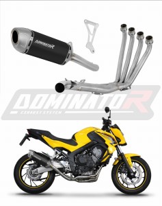 Honda CB 650 F 2014 - 2018 Komplett avgassystem LjuddämpareS6 SVART + dB killer