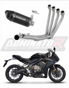 Honda CB 650 R 2019 - 2023 Komplett avgassystem LjuddämpareHP8 SVART + dB killer