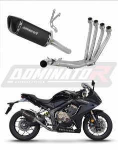 Honda CBR 650 R 2019 - 2023 Komplett avgassystem LjuddämpareHP6 SVART + dB killer