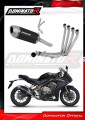 Honda CBR 650 R 2019 - 2023 Collector Manifold Full Exhaust System Muffler Auspuff Sportauspuff Silencer Echappement Silencieux Scarico Scarichi Escape Wydech Tłumik S6 BLACK Dominator Exhaust System