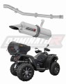 EXHAUST CF MOTO C Force 625 2016 - 2024 Muffler Auspuff Sportauspuff Silencer Echappement Silencieux Scarico Scarichi Escape Wydech Tłumik OKRĄGŁY Dominator x
