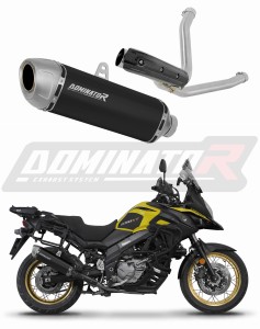 Suzuki DL 650 V-Strom 2017 - 2025 Avgas Ljuddämpare S6 SVART + dB killer