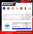 exhaust muffler DOMINATOR OVR BLACK fits to Honda CBF 600 2004  2007 3