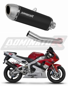 Yamaha YZF R1 1000 RN01 1998 - 1999 Avgas Ljuddämpare S6 SVART + dB killer