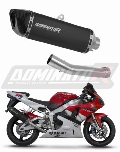 Yamaha YZF R1 1000 RN01 1998 - 1999 Avgas Ljuddämpare HP6 SVART + dB killer