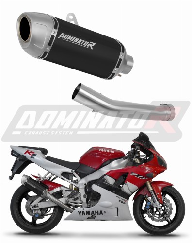 exhaust muffler DOMINATOR S6 Shorty BLACK fits to Yamaha YZF R1 1000 RN01 1998  1999