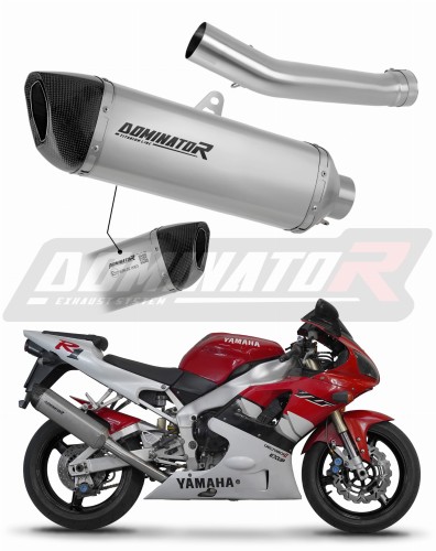 exhaust muffler DOMINATOR homologated road legal titanium HP6 fits the motorcycle Yamaha YZF R1 1000 RN01 1998   1999