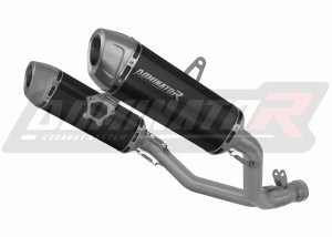 Suzuki GSXR 1000 K9 L0 L1 2009 - 2011  Avgas Ljuddämpare S6 SVART + dB killer