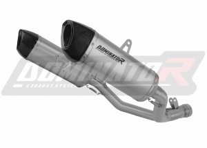 Suzuki GSXR 1000 K9 L0 L1 2009 - 2011  Avgas Ljuddämpare Titan HP6 + dB killer