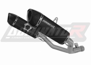 Suzuki GSXR 1000 K9 L0 L1 2009 - 2011  Avgas Ljuddämpare HP6 SVART + dB killer