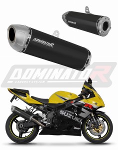 Suzuki GSXR 750 K1-K5 2001 - 2005 Exhaust Silencer Muffler S6 BLACK + dB killer