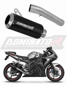 Yamaha YZF R6 2003 - 2005 Avgas Ljuddämpare GP SVART + dB killer