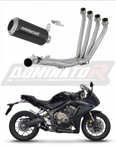 Honda CBR 650 R 2019 - 2023 Komplett avgassystem Ljuddämpare GP SVART + dB killer