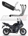 Yamaha Tracer 9 GT 2025 Collector Manifold Full Exhaust System Muffler Auspuff Sportauspuff Silencer Echappement Silencieux Scarico Scarichi Escape Wydech Tłumik HP6 Black Dominator Exhaust System x