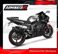 exhaust muffler DOMINATOR homologated road legal HP6 BLACK fits to Yamaha YZF R6 2003  2007 2