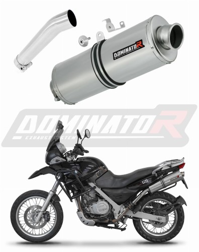 exhaust muffler DOMINATOR oval fits the motorcycle BMW F650GS 2004   2007