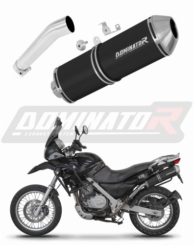 BMW F650GS 2004 - 2007 EXHAUST Muffler Auspuff Sportauspuff Silencer Echappement Silencieux Scarico Scarichi Escape Wydech Tłumik OVR Black Dominator Exhaust System x