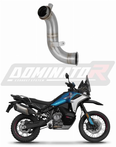 decat mid muffler DOMINATOR Mid Pipe fits the motorcycle CF MOTO 800 MT X 2025