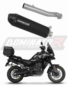 CF MOTO 800 MT 2022 - 2025 Explore / Sport / Touring Avgas Ljuddämpare MX2 SVART + dB killer
