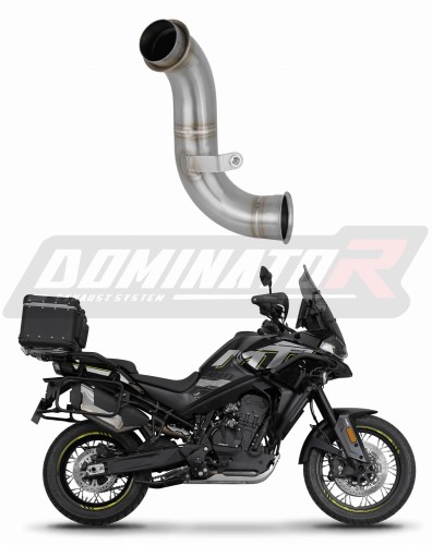 decat tłumik środkowy DOMINATOR Mid Pipe pasujący do motocykla CF MOTO 800 MT 2022 - 2024