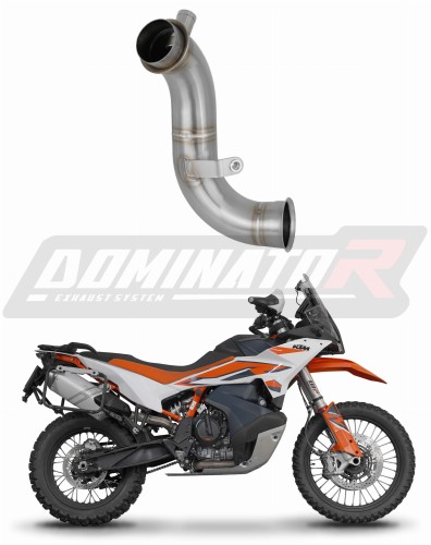 KTM 790 Adventure / R 2019 2024 Euro 5+ Exhaust Cat Eliminator Catalyst Catalytic Converter Mid Pipe Down Pipe Linkpipe Decat Downpipe DOMINATOR x