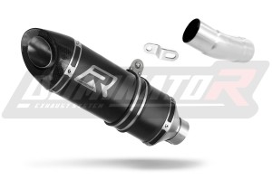 Kawasaki ZX6R 636 2009 - 2024 Low Level Avgas Ljuddämpare HP8 SVART + dB killer