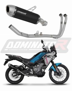 CF MOTO 450 MT 2024 - 2025 (Euro 5+) Komplett avgassystem Ljuddämpare S6 SVART + dB killer