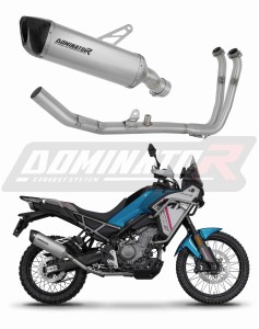 CF MOTO 450 MT 2024 - 2025 (Euro 5+) Komplett avgassystem Ljuddämpare Titan HP6 + dB killer