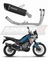 CF MOTO 450 MT 2025 Collector Manifold Full Exhaust System Muffler Auspuff Sportauspuff Silencer Echappement Silencieux Scarico Scarichi Escape Wydech Tłumik HP6 BLACK Dominator Exhaust System